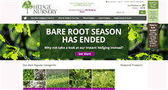 Desktop Screenshot of hedgenursery.co.uk
