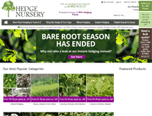 Tablet Screenshot of hedgenursery.co.uk